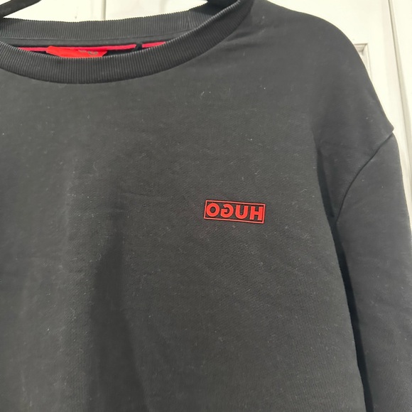 Hugo Cotton-terry sweatshirt with reverse logo - Picture 4 of 8